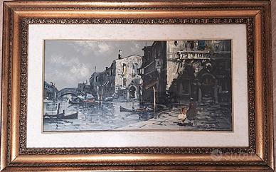 Dipinto "Autunno a Venezia" Olio su tela