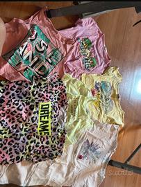 8/11 anni t-shirt/shorts/pantaloni 1€