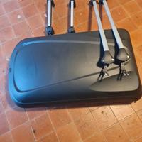 Porta sci e cassa con barre portatutto
