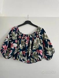 Bluse blu floreale