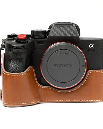 Mezza custodia in Pelle PU per Sony A7 IV V A7R