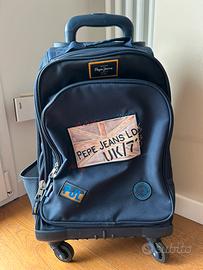 Zaino scuola con rotelle Pepe Jeans
