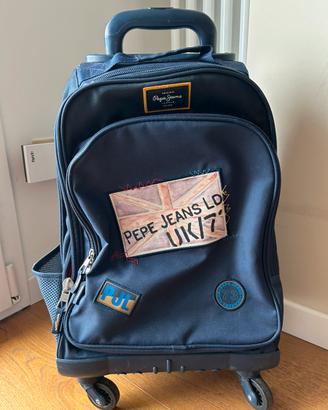Zaino scuola con rotelle Pepe Jeans