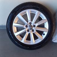 Cerchi in lega r16 5x112 audi wv con gomme 195/55