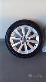Cerchi in lega r16 5x112 audi wv con gomme 195/55