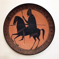 2 Piatti Terracotta Personaggi Storici (dettaglio)