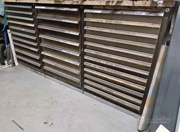 Cassettiere bancone officina  vintage