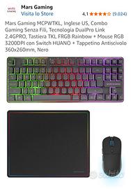 Tastiera e Mouse Mars Gaming Layout ITA