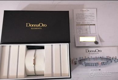 Bracciale DonnaOro, pietre prez. oro argento.