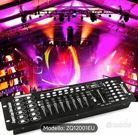 Console DMX 512 per il controllo delle luci.

-