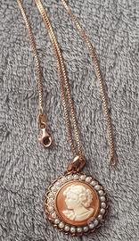 Collana con cammeo oro 