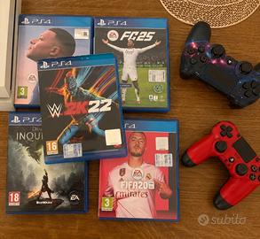 2 joystick PS4 + 5 giochi originali