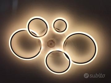 lampada led da soffitto con piccolo ventilatore 