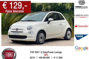 FIAT 500 1.2 EasyPower Lounge GPL