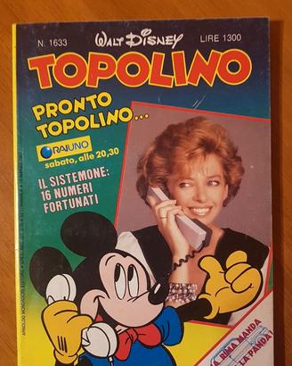 Topolino libretto Disney n.1633 del 15 Marzo 1987