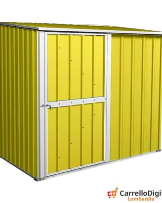 Box casetta giardino in Acciaio 174x100cm giallo