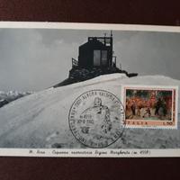 Cartolina Capanna Regina Margherita con annullo