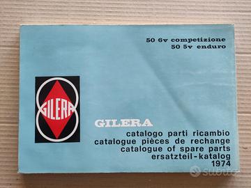 CATALOGO GILERA 1974 50 6V 50 5V RICAMBI ORIGINALE
