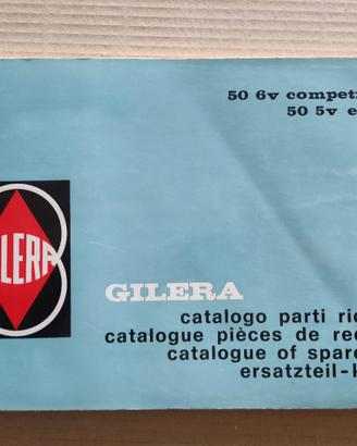 CATALOGO GILERA 1974 50 6V 50 5V RICAMBI ORIGINALE