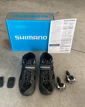 Scarpe + pedali MTB Shimano