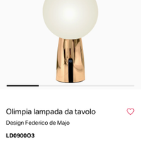 Lampada da tavolo Zafferano mod olimpia col oro