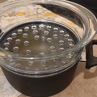 Pentola Ballarini con vaporiera vetro