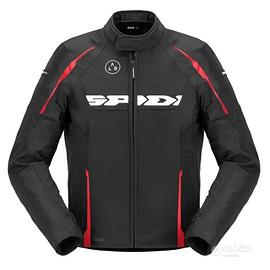 Giacca Spidi Dragon H2Out Nero Rosso in Tessuto im