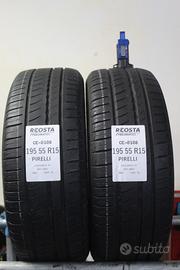 2 PNEUMATICI USATI 195 55 R15 85H PIRELLI CE-0108