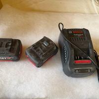 Bosch Professional caricabatterie + 2 batterie