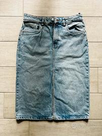 Gonna di jeans al ginocchio Zara
