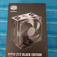 cooler master hyper 212 black edition +1 led fan  