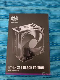 cooler master hyper 212 black edition +1 led fan  