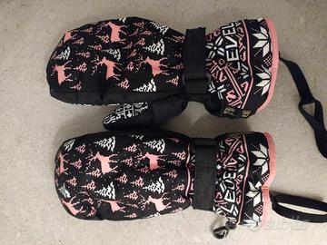 Guanti da sci ragazza e occhiali