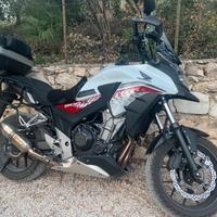 HONDA CB 500 X Rossa e Bianca 2016 con 3 Bauletti