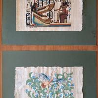 coppia di papiri, quadri, arredo