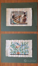 coppia di papiri, quadri, arredo