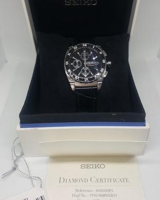 Seiko Chronograph SNDZ45P1 unisex con 11 diamanti