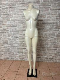 Manichino donna vintage intero con base