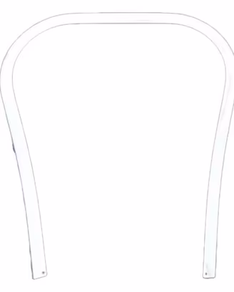 Bordo scudo in plastica bianco Vespa 50 e ET3