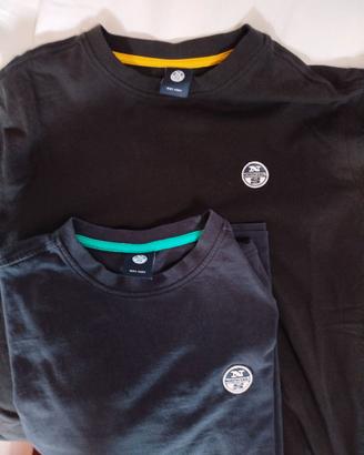 Due magliette t-shirt uomo  NORTH SAILS taglia M