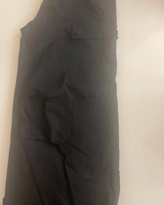Pantalone cargo nero