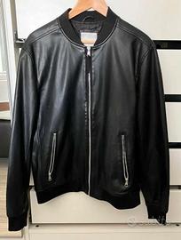 Giacca Pull & Bear finta pelle nera, Taglia L