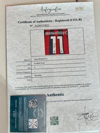 Maglia MILAN PUMA IBRAHIMOVIC AUTOGRAFO CERTIFICAT