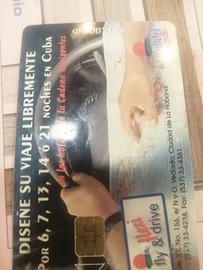 scheda teiefonica da cuba