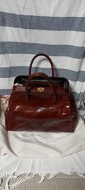 Borsa in pelle vintage by Serafino Fiaschi mad in 