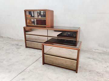 Cassettiera Mobilgiri con comodini, anni '70