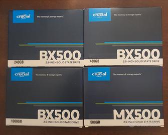 Ssd Hard disk crucial 240/480/1000gb NEGOZIO BARI