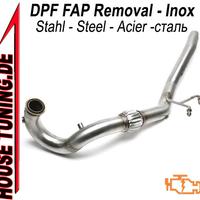 Rimozione DOWNPIPE FAP DPF VW SCIROCCO 2.0 VA1