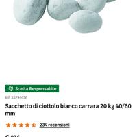 Ciottolo Sasso bianco Carrara