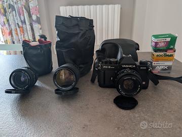 Yashica FX-3 Super 2000 + 3 Obb. 28mm 50mm 135mm